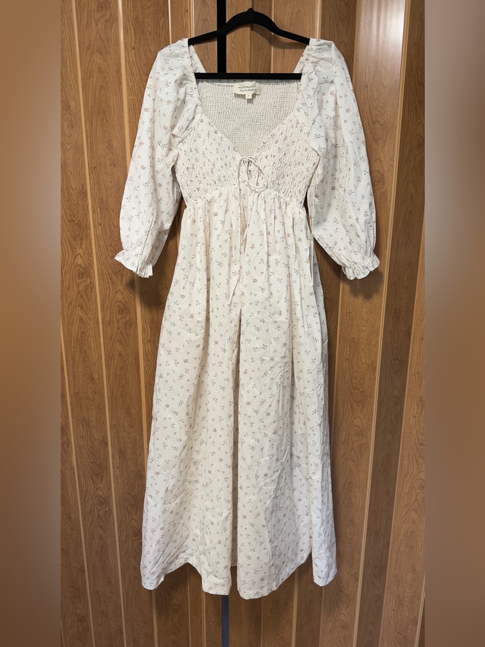 Cecilia 100% Cotton Smocked Maxi Dress S